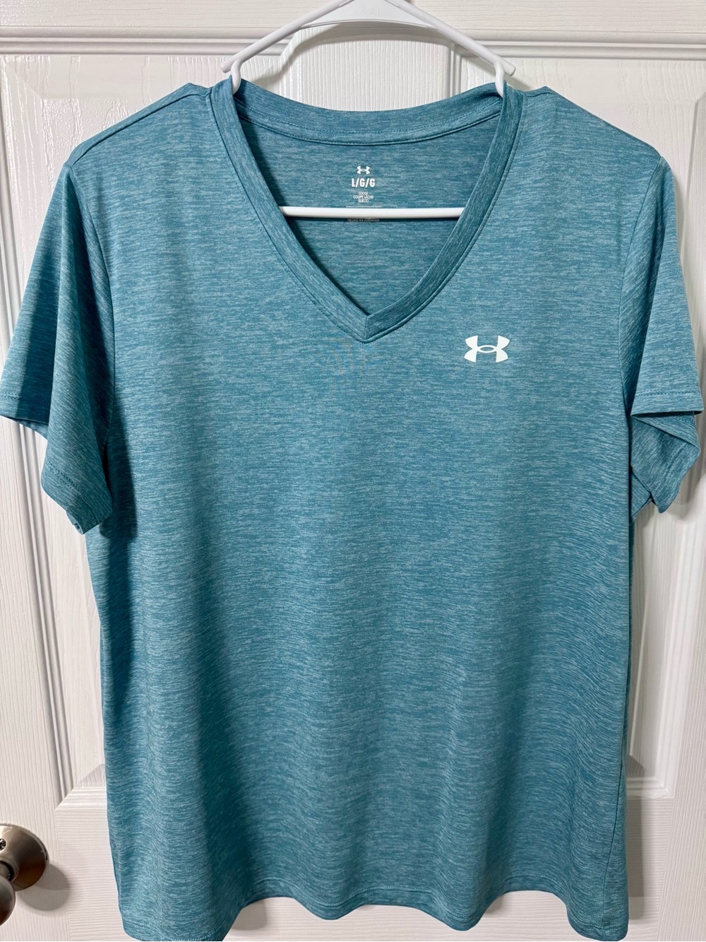 Under Armour Heather Teal Loose Performance Tee